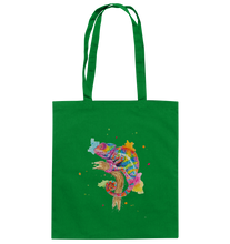Lade das Bild in den Galerie-Viewer, Buntes Chamäleon  - Baumwolltasche
