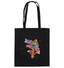 Lade das Bild in den Galerie-Viewer, Buntes Chamäleon  - Baumwolltasche
