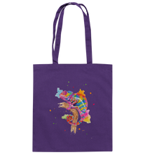 Lade das Bild in den Galerie-Viewer, Buntes Chamäleon  - Baumwolltasche
