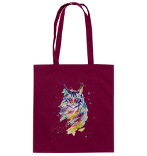 Lade das Bild in den Galerie-Viewer, Bunte Katze - Baumwolltasche
