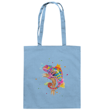 Lade das Bild in den Galerie-Viewer, Buntes Chamäleon  - Baumwolltasche
