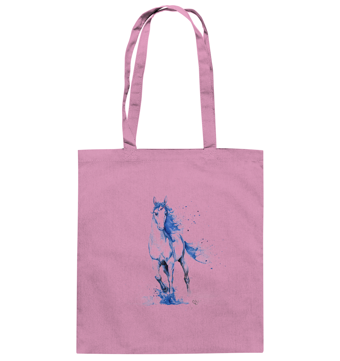 Blaues Einhorn - Baumwolltasche