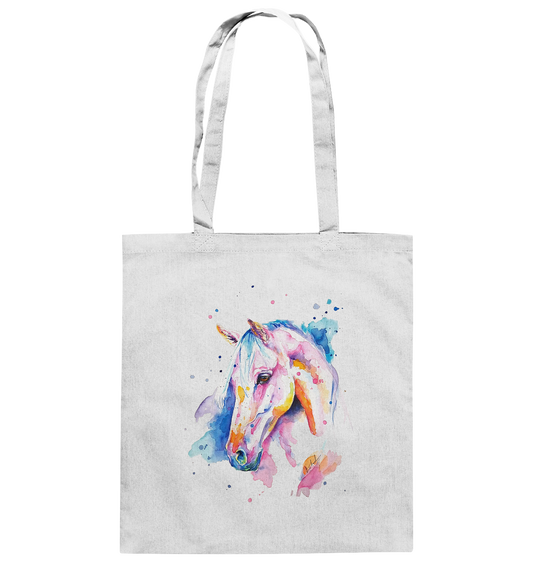Buntes Pferd - Baumwolltasche