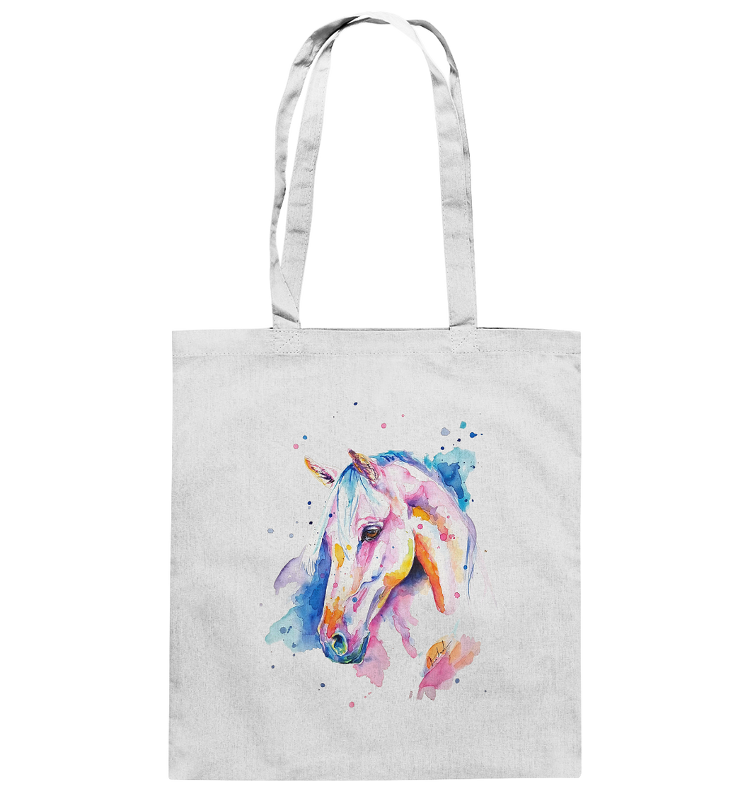 Buntes Pferd - Baumwolltasche