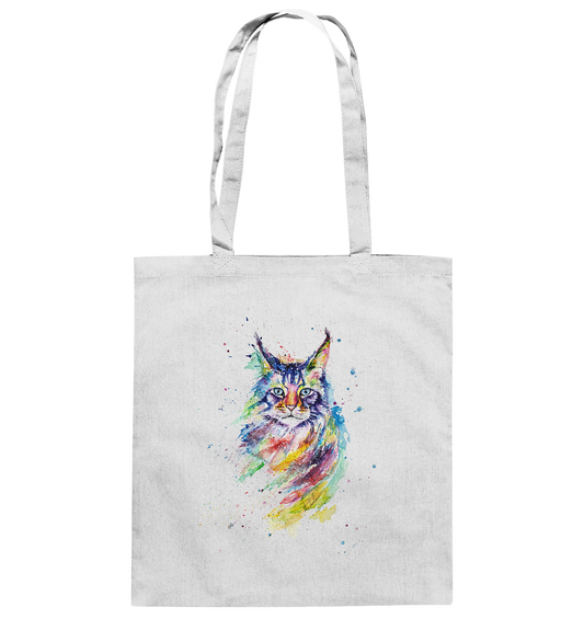 Bunte Katze - Baumwolltasche