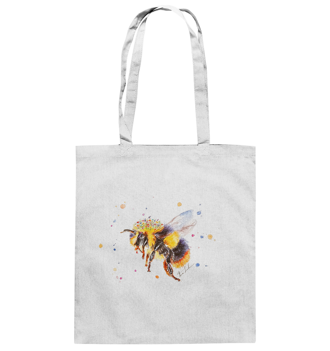 Blumenbiene - Baumwolltasche