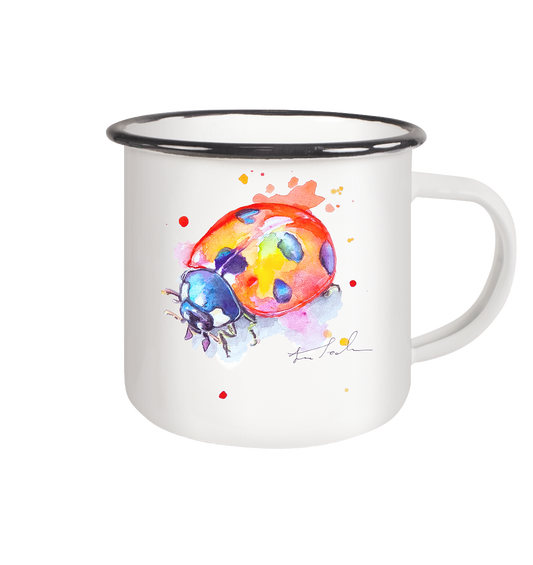 Tasse Wanda  - Emaille Tasse (Black)