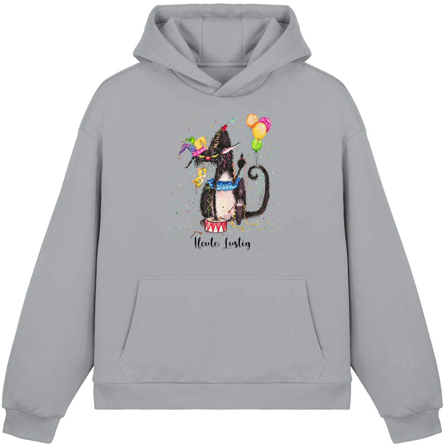 Lustige F*U-Cat  - Fluffy Boxcut Hoodie