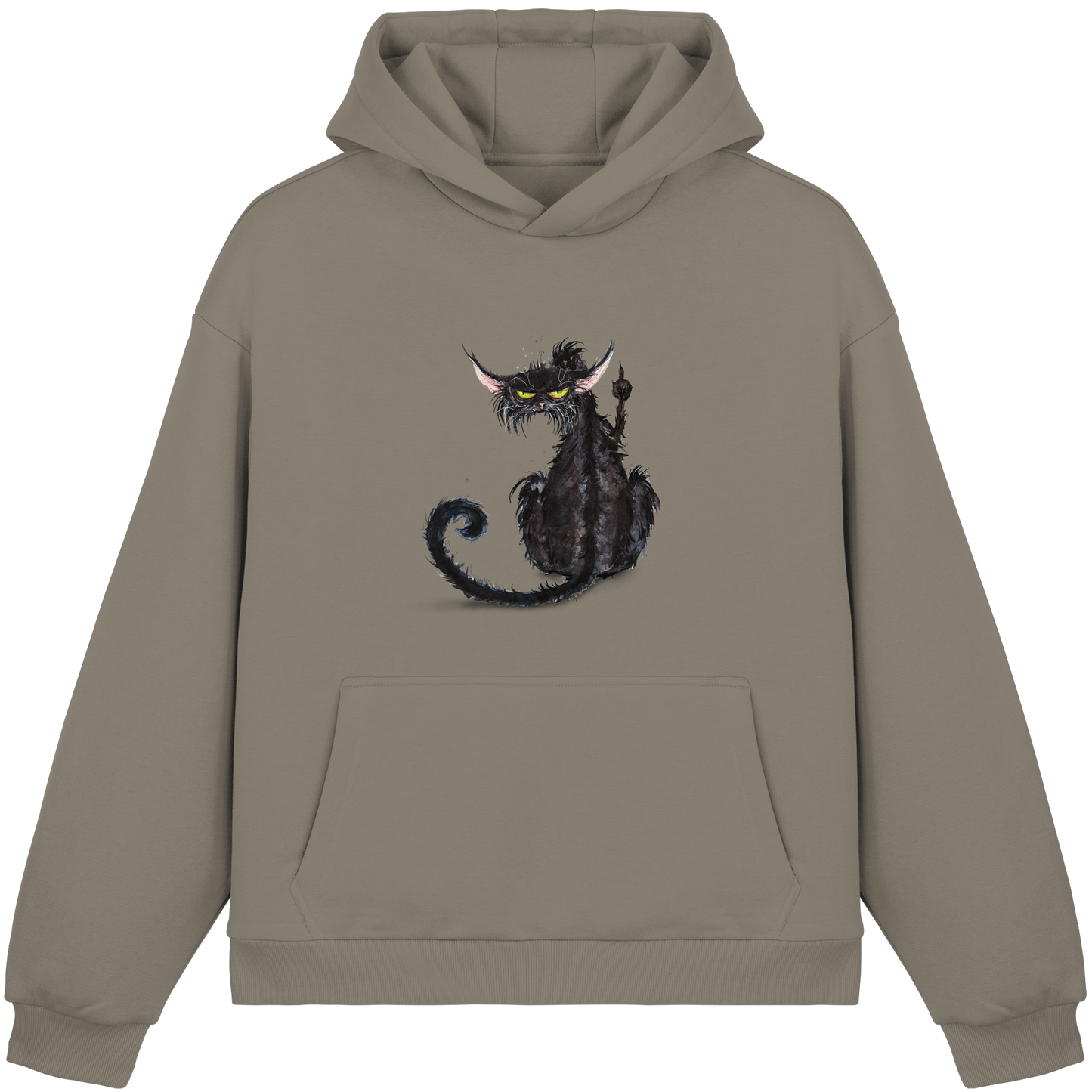F*U-Cat - Fluffy Boxcut Hoodie