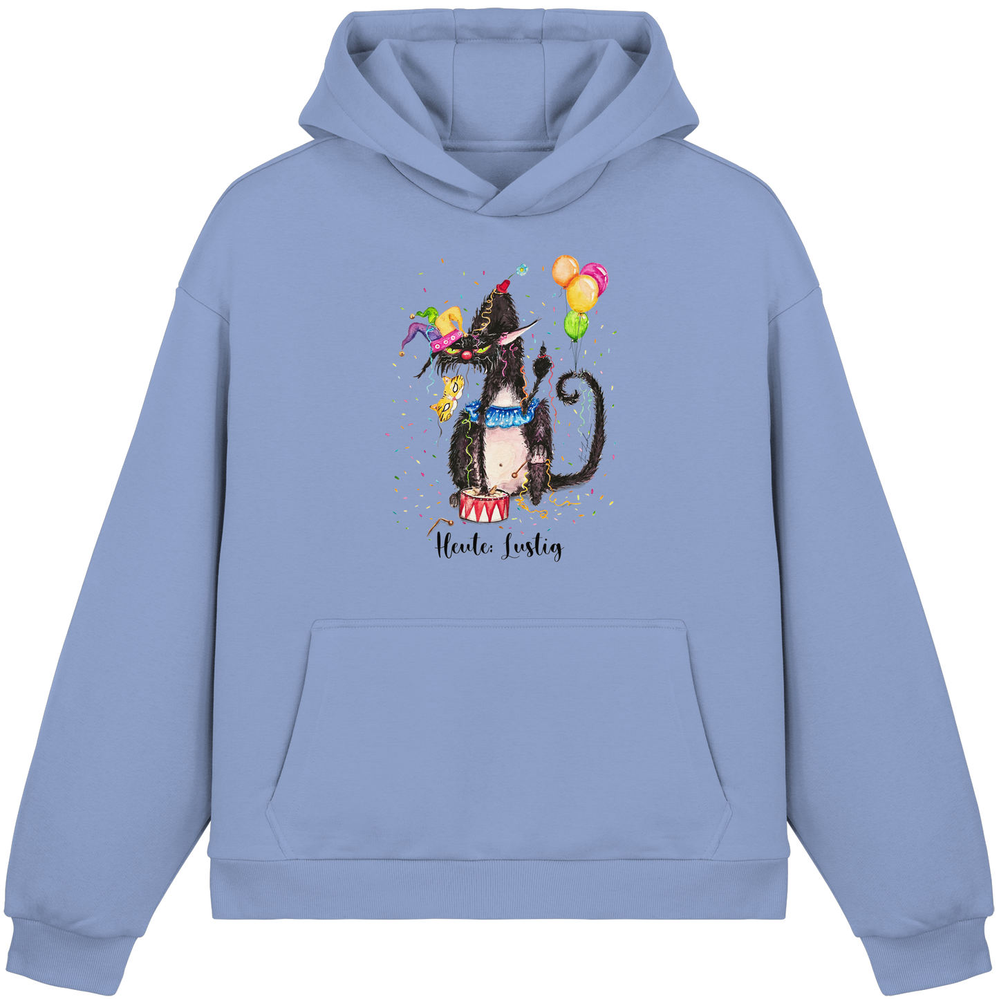 Lustige F*U-Cat  - Fluffy Boxcut Hoodie