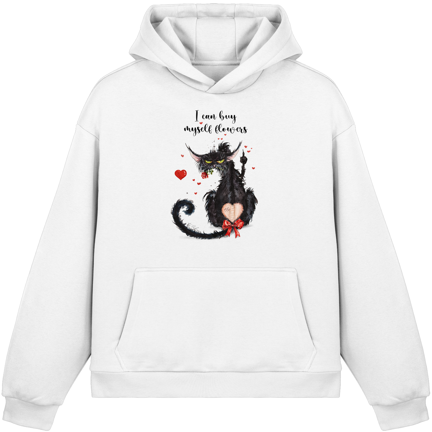 Feministische Valentins - F**U-Cat  - Fluffy Boxcut Hoodie
