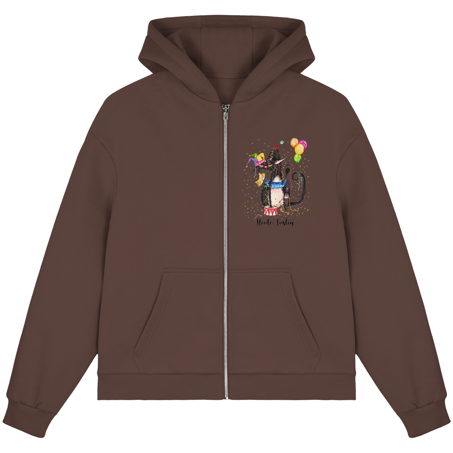 Lustige F*U-Cat  - Fluffy Boxcut Zipper