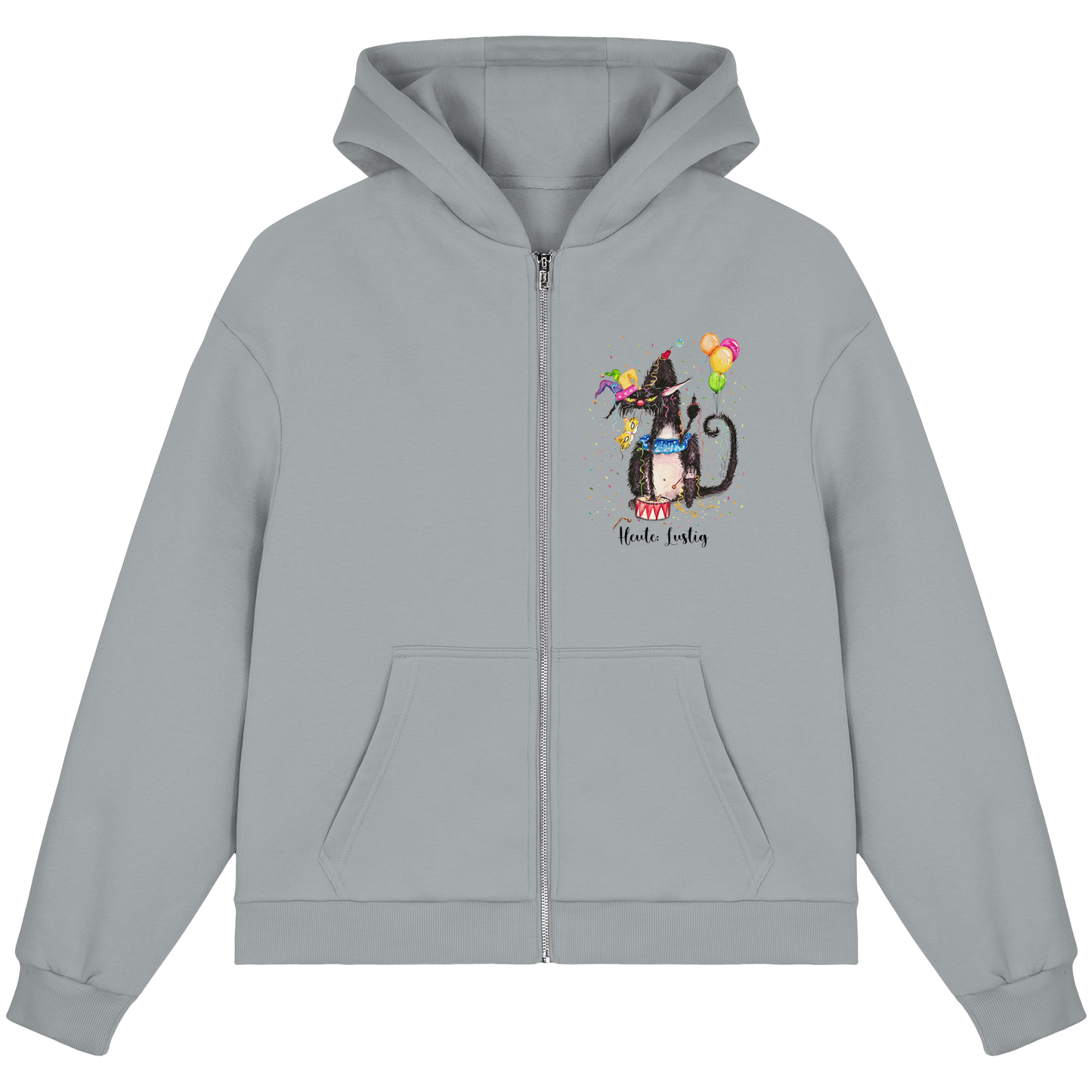 Lustige F*U-Cat  - Fluffy Boxcut Zipper