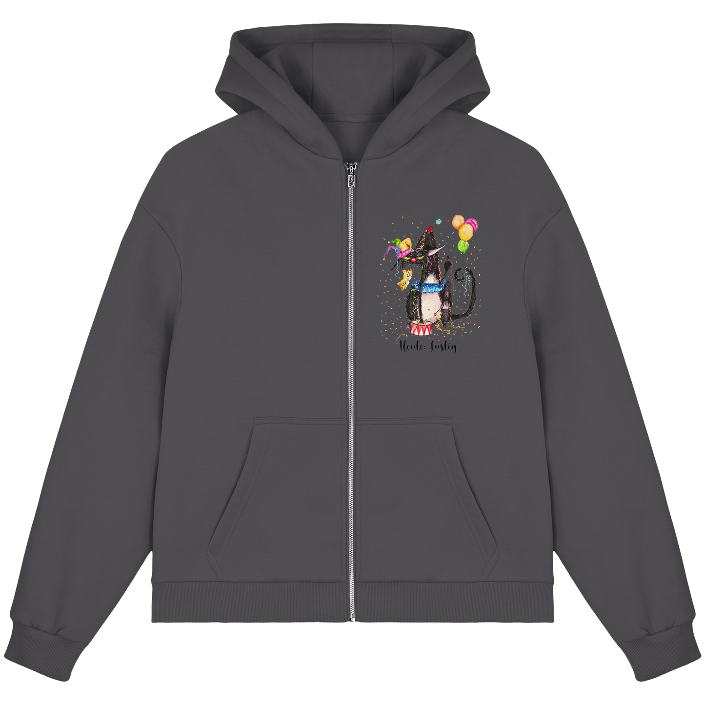 Lustige F*U-Cat  - Fluffy Boxcut Zipper