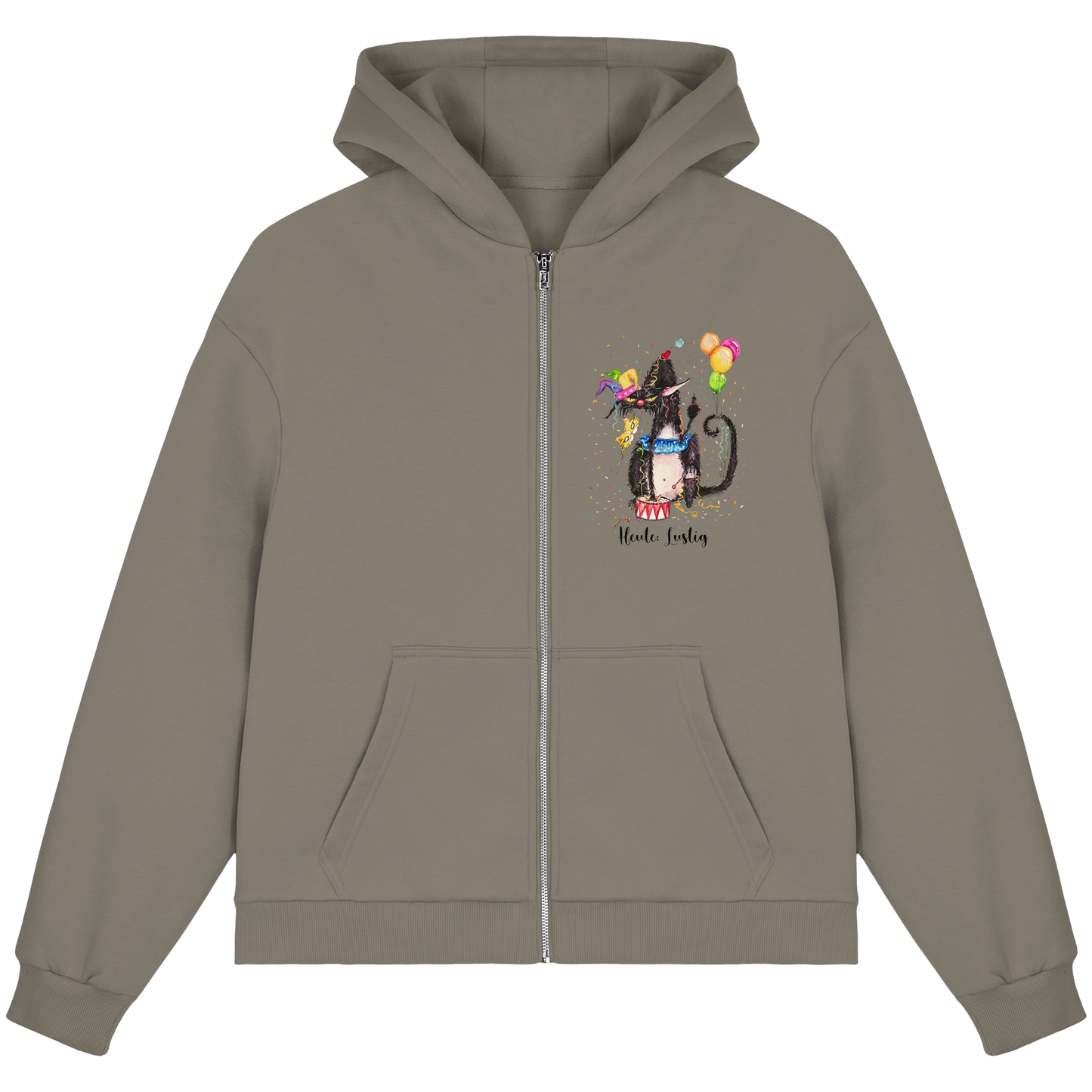 Lustige F*U-Cat  - Fluffy Boxcut Zipper