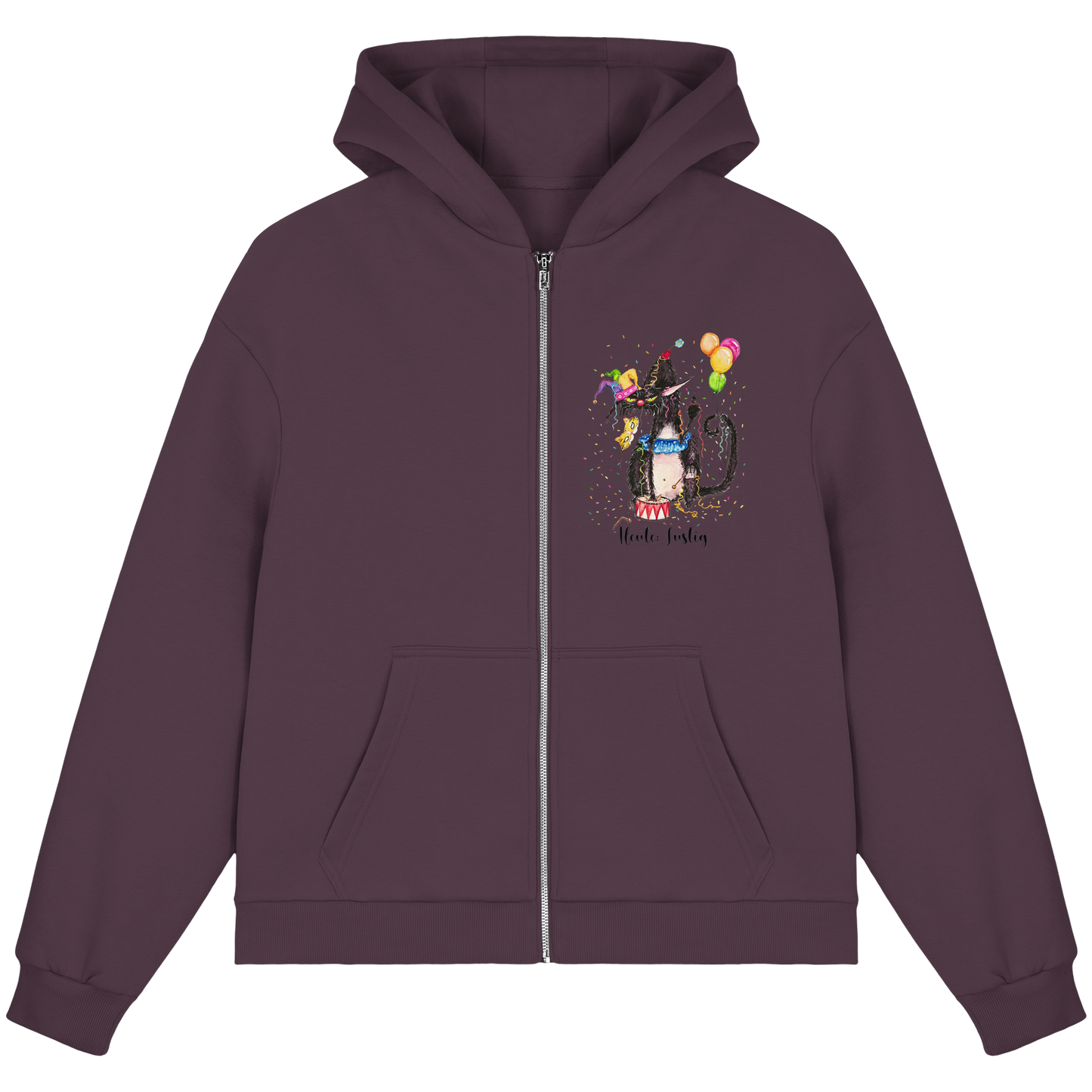 Lustige F*U-Cat  - Fluffy Boxcut Zipper