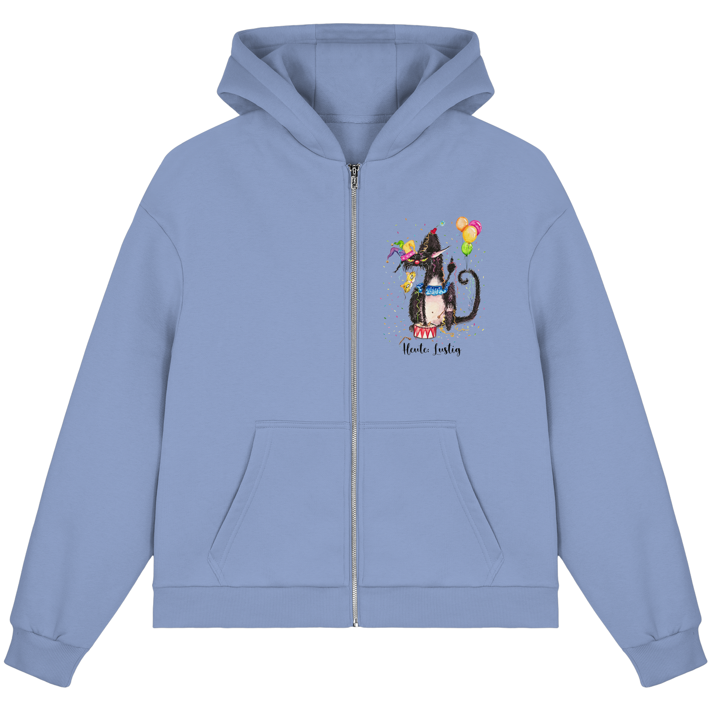 Lustige F*U-Cat  - Fluffy Boxcut Zipper