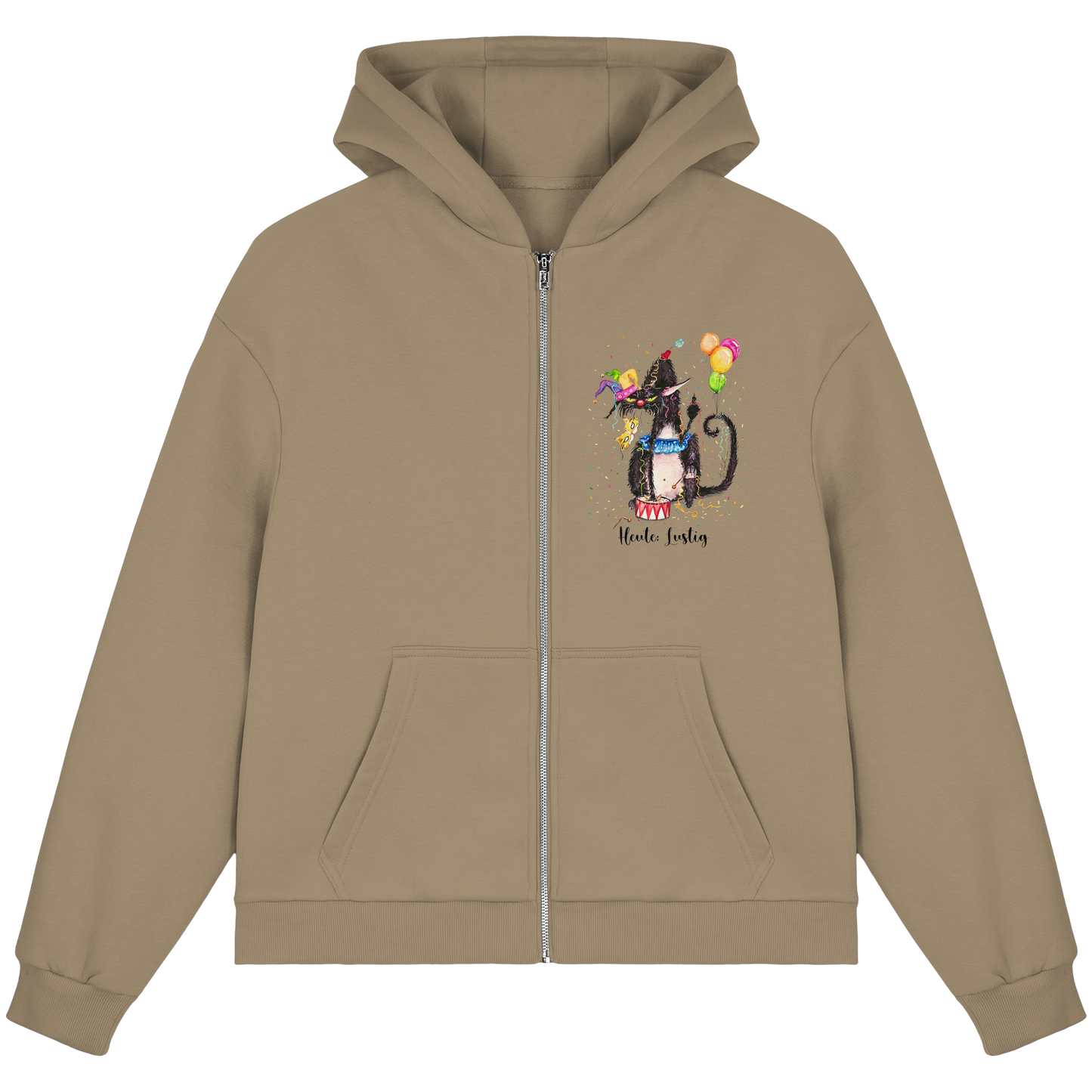 Lustige F*U-Cat  - Fluffy Boxcut Zipper