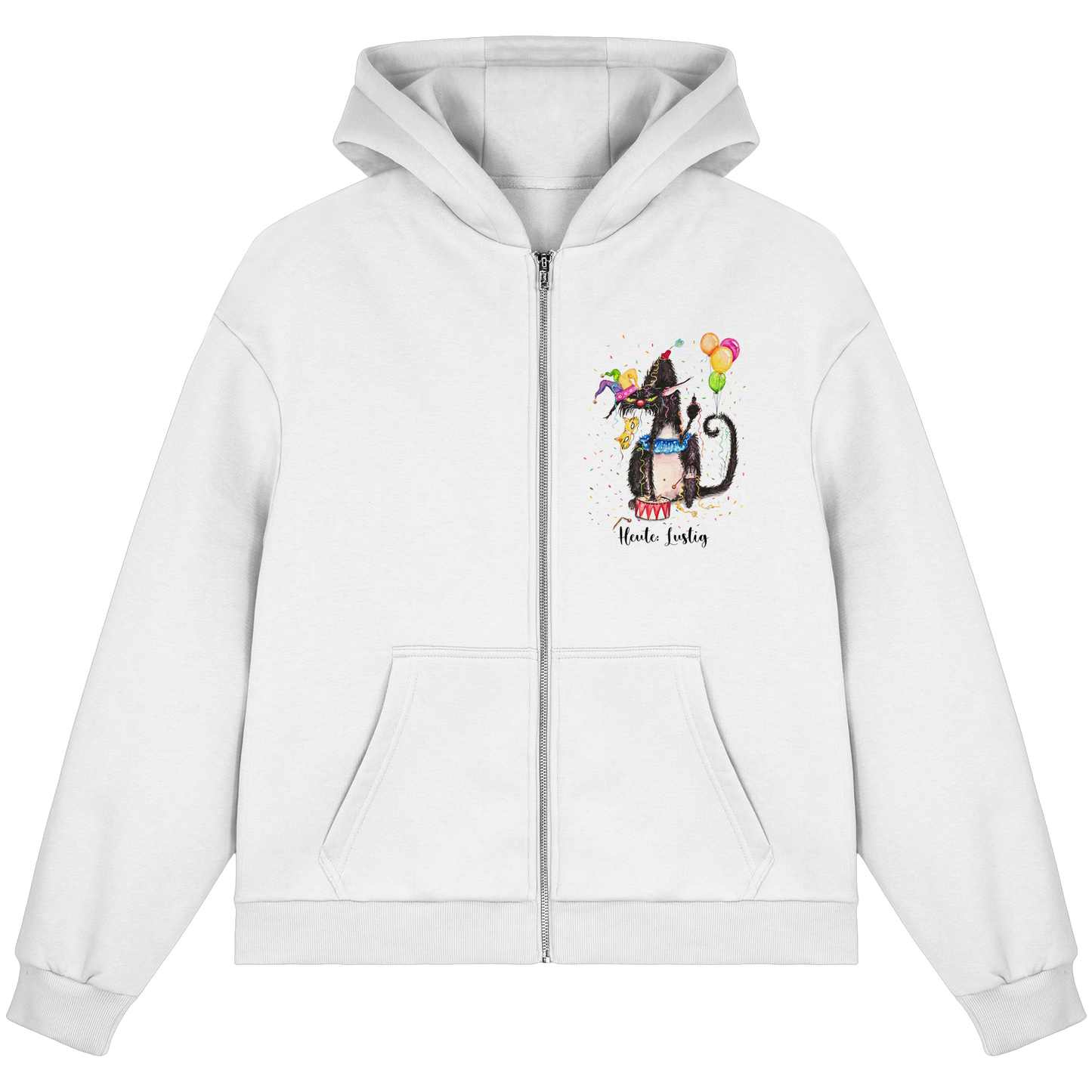 Lustige F*U-Cat  - Fluffy Boxcut Zipper
