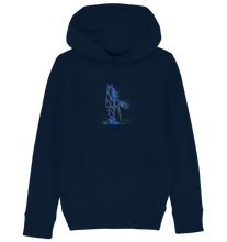 Lade das Bild in den Galerie-Viewer, Blaues Einhorn - Kids Organic Hoodie
