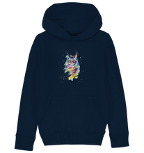 Lade das Bild in den Galerie-Viewer, Bunte Katze - Kids Organic Hoodie
