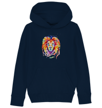 Lade das Bild in den Galerie-Viewer, Bunter Löwe - Kids Organic Hoodie
