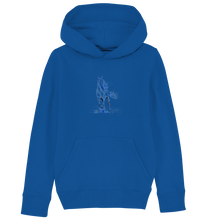 Lade das Bild in den Galerie-Viewer, Blaues Einhorn - Kids Organic Hoodie

