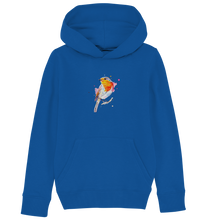Lade das Bild in den Galerie-Viewer, Buntes Rotkehlchen - Kids Organic Hoodie
