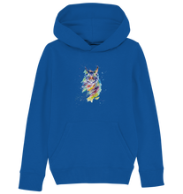 Lade das Bild in den Galerie-Viewer, Bunte Katze - Kids Organic Hoodie
