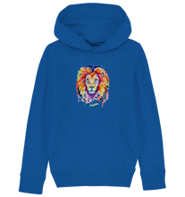 Lade das Bild in den Galerie-Viewer, Bunter Löwe - Kids Organic Hoodie
