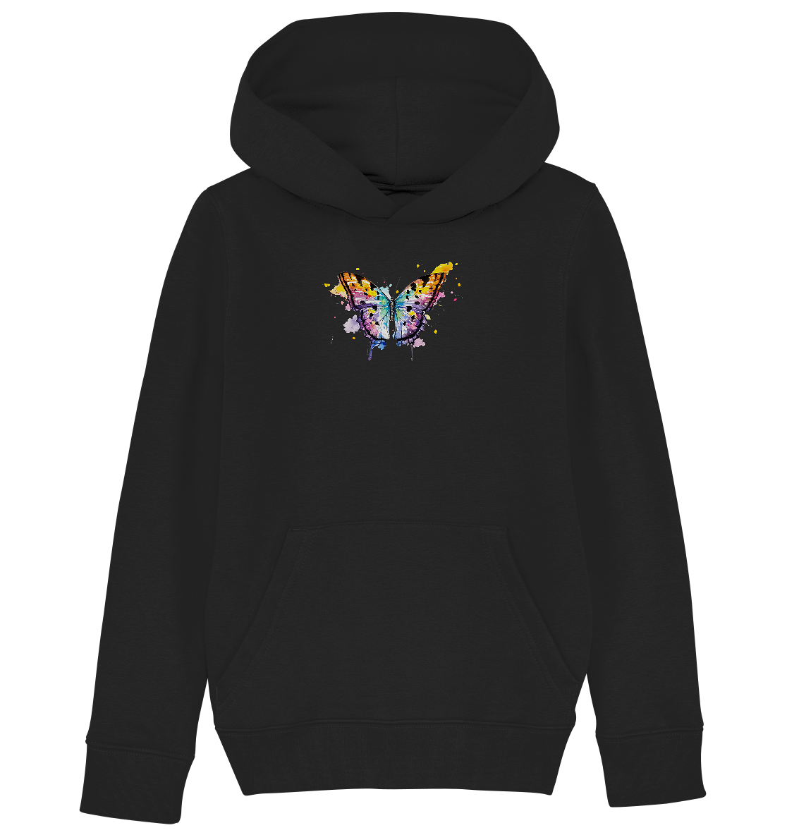 Bunter Schmetterling - Kids Organic Hoodie