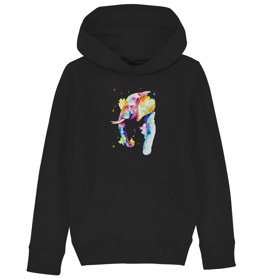 Bunter Elefant - Kids Organic Hoodie