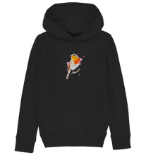 Lade das Bild in den Galerie-Viewer, Buntes Rotkehlchen - Kids Organic Hoodie
