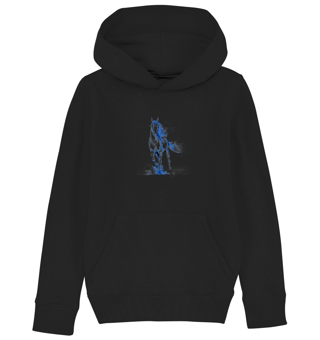 Blaues Einhorn - Kids Organic Hoodie