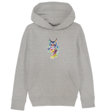 Lade das Bild in den Galerie-Viewer, Bunte Katze - Kids Organic Hoodie
