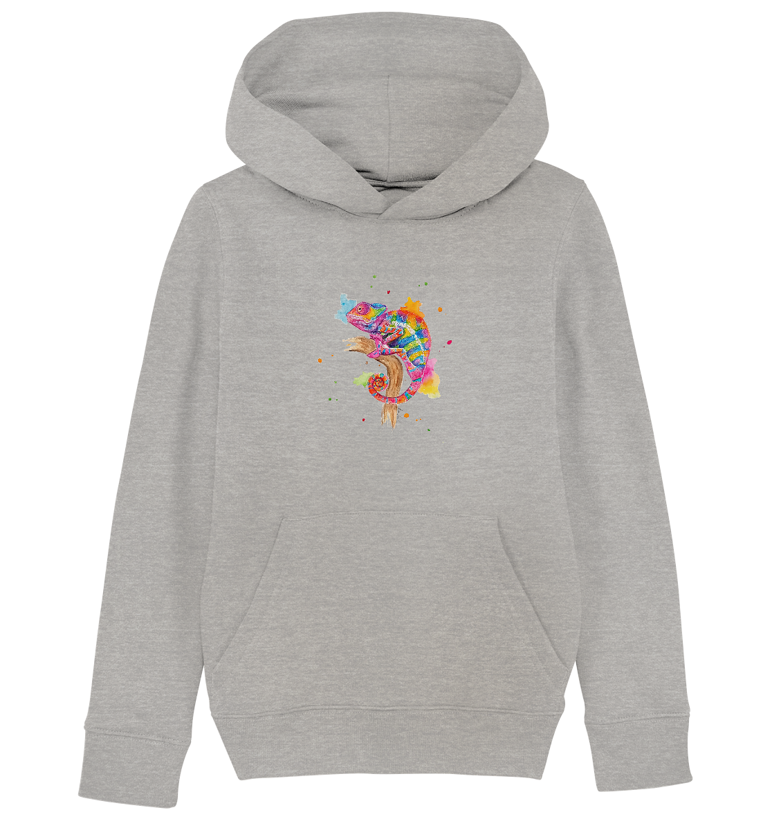 Buntes Chamäleon  - Kids Organic Hoodie