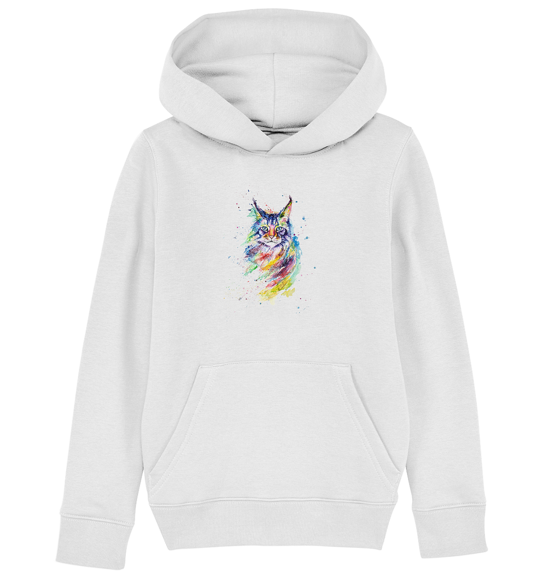 Bunte Katze - Kids Organic Hoodie