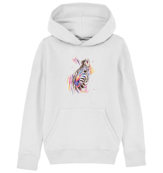 Buntes Zebra - Kids Organic Hoodie