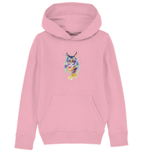 Lade das Bild in den Galerie-Viewer, Bunte Katze - Kids Organic Hoodie
