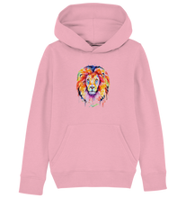 Lade das Bild in den Galerie-Viewer, Bunter Löwe - Kids Organic Hoodie
