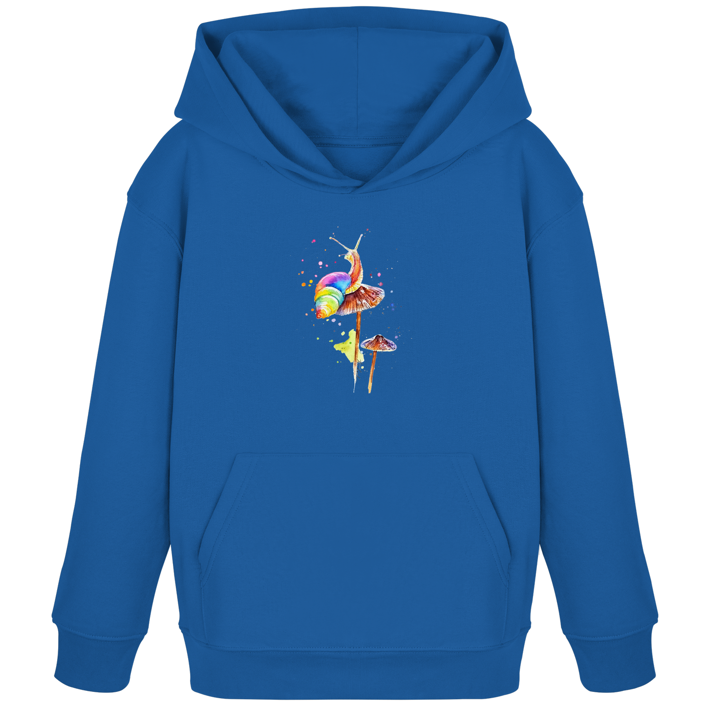 Schnecke auf Pilzen - Kids Organic Hoodie
