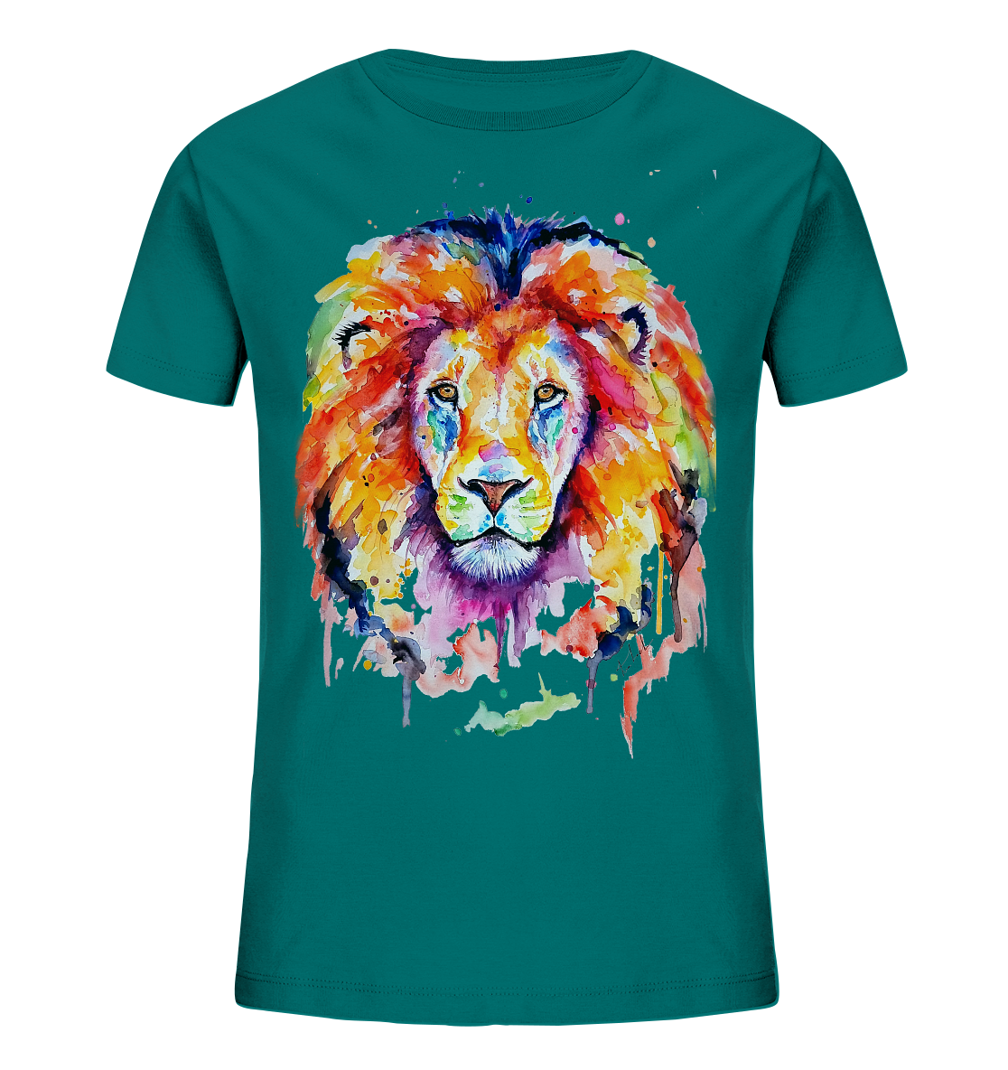 Bunter Löwe - Kids Organic Shirt