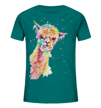 Lade das Bild in den Galerie-Viewer, Lustiges Alpaka - Kids Organic Shirt
