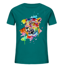 Lade das Bild in den Galerie-Viewer, Bunter Leopard  - Kids Organic Shirt
