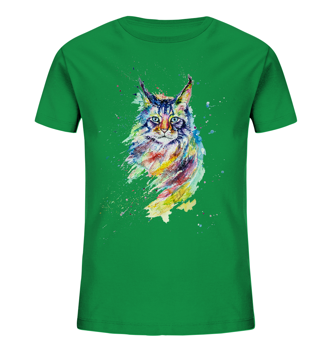 Bunte Katze - Kids Organic Shirt