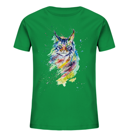 Bunte Katze - Kids Organic Shirt
