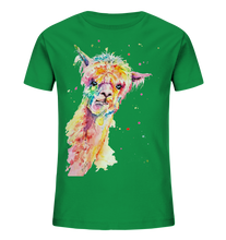 Lade das Bild in den Galerie-Viewer, Lustiges Alpaka - Kids Organic Shirt
