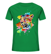 Lade das Bild in den Galerie-Viewer, Bunter Leopard  - Kids Organic Shirt
