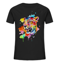 Lade das Bild in den Galerie-Viewer, Bunter Leopard  - Kids Organic Shirt
