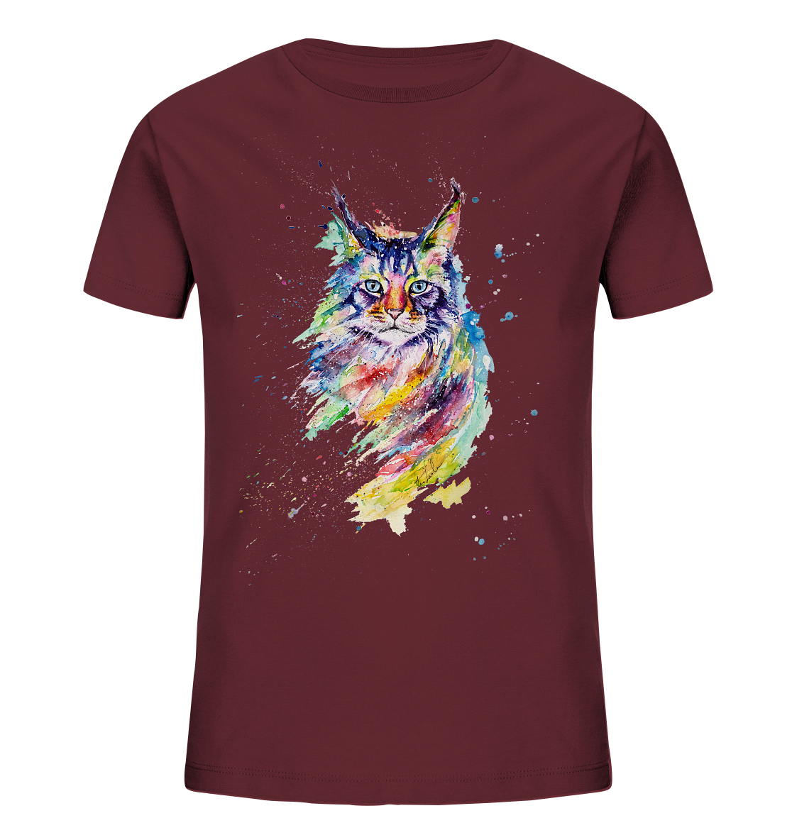 Bunte Katze - Kids Organic Shirt